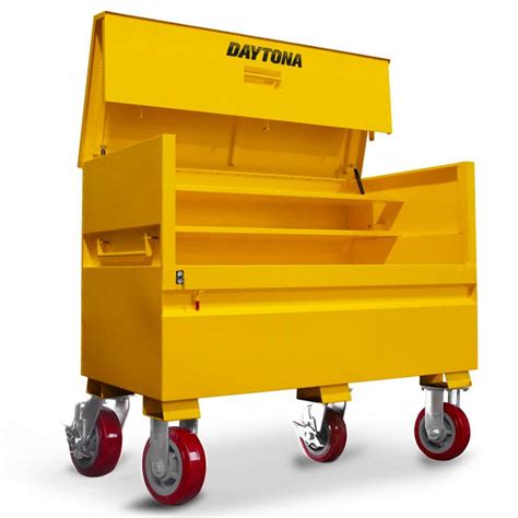 large metal site box|site tool box on wheels.